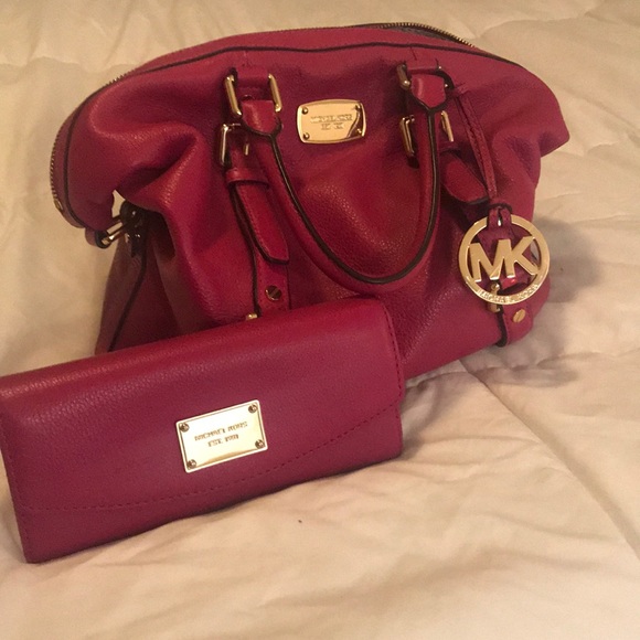 Michael Kors Bags Pink Purse And Wallet Poshmark